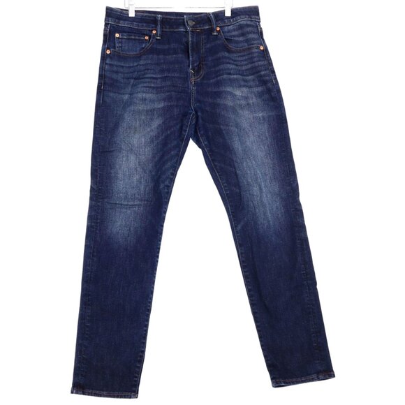 American Eagle Mens Airflex Temp Tech Jeans W32 Dark Wash Classic Vintage Normco - Picture 1 of 12